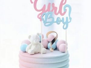 Gender Reveal Cake Topper 