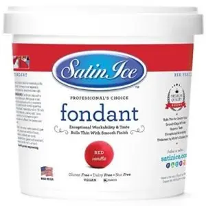 Red Satin Ice Fondant 2 LB