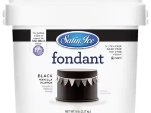 Black Satin Ice Fondant 5 Pound