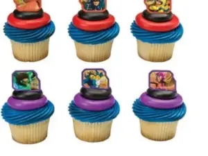Hero 6 Cupcake Rings 12 Count