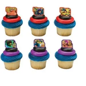 Hero 6 Cupcake Rings 12 Count