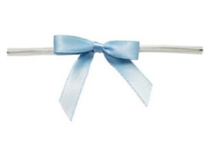 Twisties Light Blue Bows 25 Pcs