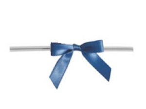 Twisties Royal Blue Bows 25 Pcs