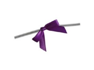 Twisties Purple Bows 25 Pcs