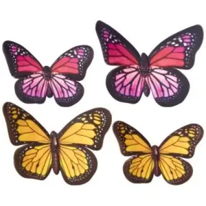 Gumpaste Butterflies Yellow/Pink