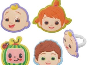 Cocomelon Cupcake Ring 6 Count