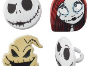 Jack and Sally Cupcake Rings