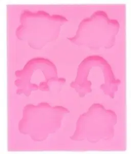 Rainbow Silicone Mold 6 Cavity