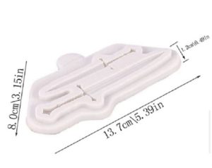 Silicone Mold Swords 2 Cavity