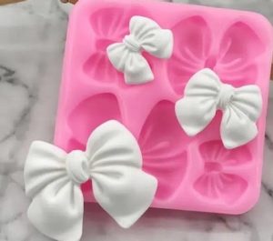Bow Ribbon Silicone Mold 4 Cavity