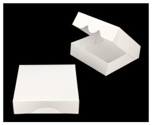 Pie Box 8 x 8 x 2.5 inches White