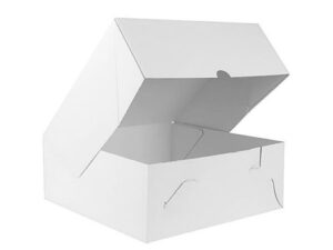 Cake Box 10 x 10 x 5 inches White