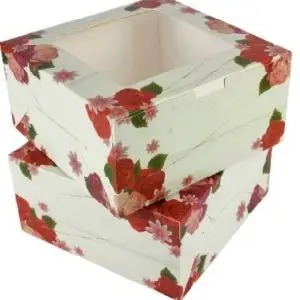 10 in. Floral Cake Box