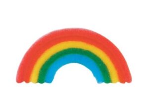 Rainbow Sugar Primary 6 Pieces 1.5 inches