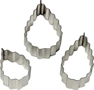 PME Rose Leaf Fondant Cutter Set of 3