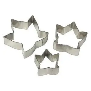 Ivy Leaf Stainless Steel Fondant Cutter Set of 3