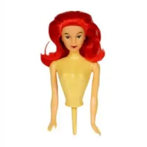 Red Hair Doll Pick Cake Topper