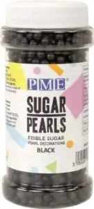 Black Sugar Pearls 3.52 ounce Container