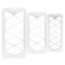 Geometric Rectangle Angle Cutter Set of 3