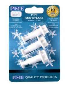 Mini Snowflake Plunger Cutter Set of 3