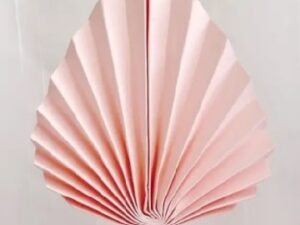 Pink Fan Cake Topper