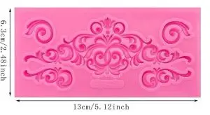 Baroque Lace Silicone Mold 5 Cavity