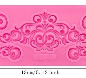 Baroque Lace Silicone Mold 5 Cavity