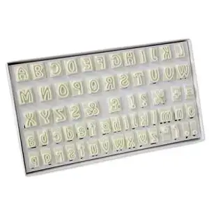 Alphabet Fondant Cutter 64 Piece Set