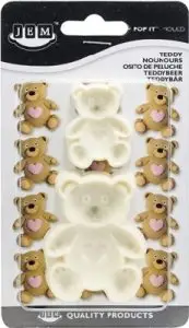 Pop it Mold Teddy Bear Set of 2