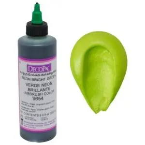 Neon Green Airbrush Color 8 ounce Bottle