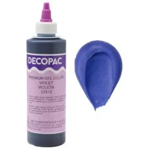 Gel Violet Food Color 8 Ounce Bottle