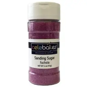 Fuchsia Sanding Sugar 4 oz.