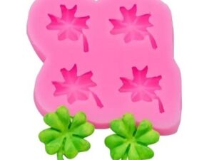 Clover Leaf Silicone Mold 4 Cavity