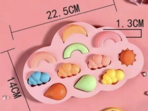 Silicone Mold Clouds and Rainbows