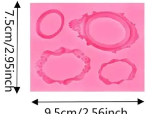 Photo Frame 4 Cavity Silicone Mold