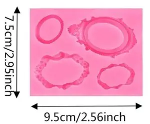 Photo Frame Silicone Mold 4 Cavity