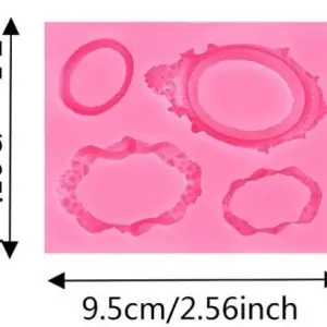 Photo Frame 4 Cavity Silicone Mold