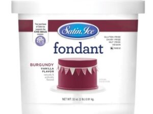 Burgundy Satin Ice Fondant 2 Lbs.