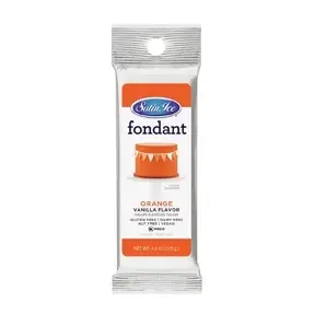 Orange Satin Ice Fondant 4.4 oz