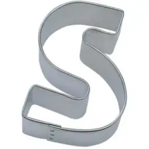 Letter “S” Cookie Cutter 3 inch