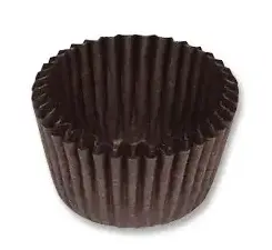 Brown Mini Cupcake Liner Cups 50 Count, greaseproof paper, food grade paper, safe and odorless; grease resistant liners inside, high temperature resistant