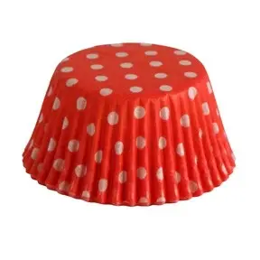 Baking Cups 2″ Red with Dots 50 Count