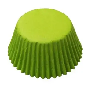 Lime Green Baking Liner Cups 2 in. Base 50 Pieces