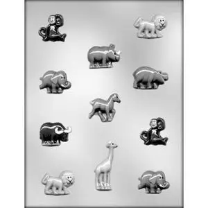 Assorted Zoo Animals Chocolate Mold