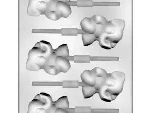 Elephant lollipop Chocolate Mold 2.75 in.