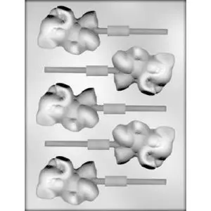 Elephant lollipop Chocolate Mold 2.75 in.