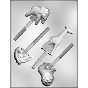 Assorted Animals lollipop Chocolate Mold