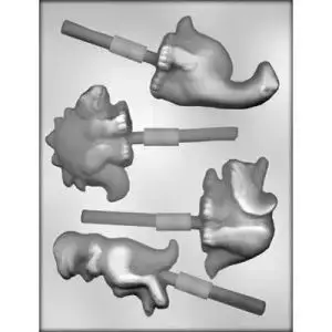 Assorted Dinosaurs Lollipop Chocolate Mold