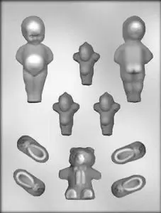 Assorted Baby Shower Babies Chocolate Mold