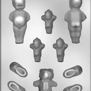 Assorted Baby Shower Babies Chocolate Mold